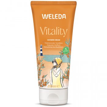 Weleda Vitality Creamy Body Wash with Sea Buckthorn - 200ml