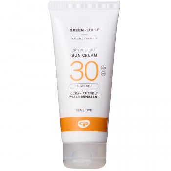 Green People Travel Size Scent Free Sun Lotion - SPF 30 - 100ml