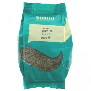 Suma Prepacks Organic Dark Speckled Lentils - 500g
