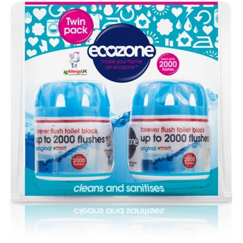 Ecozone Forever Flush Toilet Block -  Twin pack