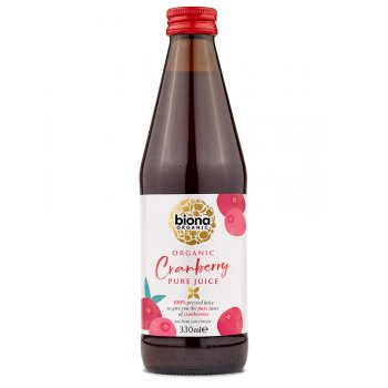 Biona Organic Cranberry Juice - 100% Pure - 330ml