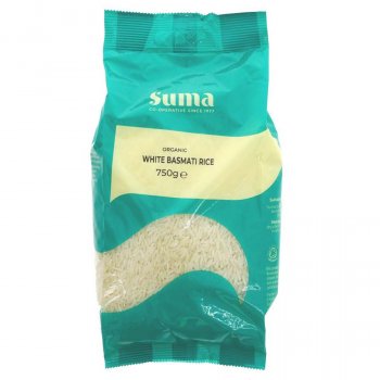 Suma Prepacks Organic White Basmati Rice - 750g
