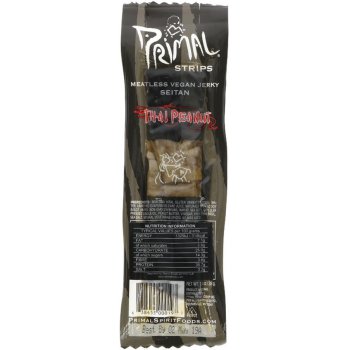 Primal Vegan Jerky Seitan - Thai Peanut Jerky - 28g