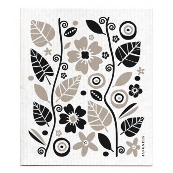 Jangneus Design Black & Grey Patterned Dish Cloths - Set of 4