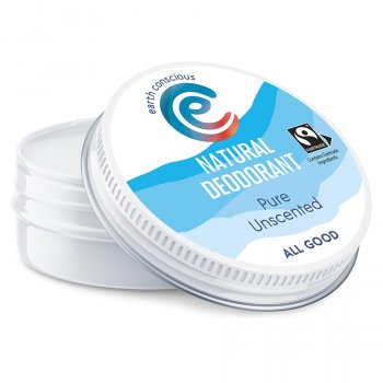Earth Conscious Pure Unscented Natural Deodorant - 60g
