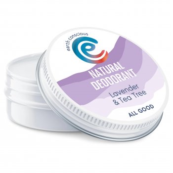 Earth Conscious Lavender & Tea Tree Natural Deodorant - 60g