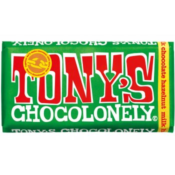 Tony's Chocolonely Milk Chocolate and Hazelnut - 180g