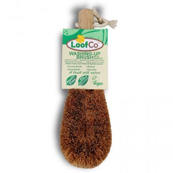 LoofCo Washing-Up Brush with Rubberwood handle