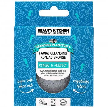 Beauty Kitchen Seahorse Plankton+ Facial Cleansing Konjac Sponge
