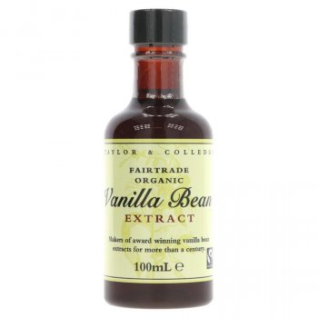 Taylor & Colledge Fairtrade Organic Vanilla Bean Extract - 100g