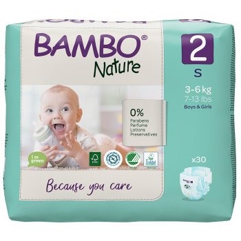 Bambo Nature Disposable Nappies - Mini - Size 2 - Pack of 30
