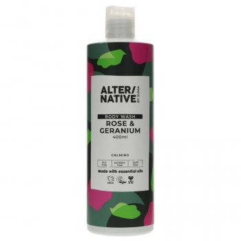 Alternative by Suma Rose & Geranium Body Wash - 400ml