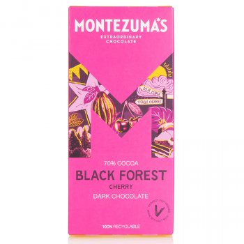 Montezumas Black Forest Dark Chocolate with Cherry Bar - 90g