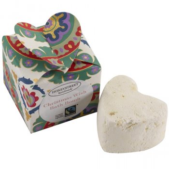 Honeystreet Handmade Heart Bath Bomb - Christmas Wish
