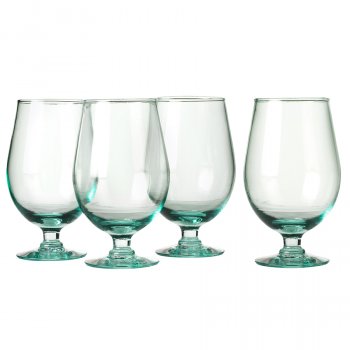 Recycled Beer Glasses - Set of 4