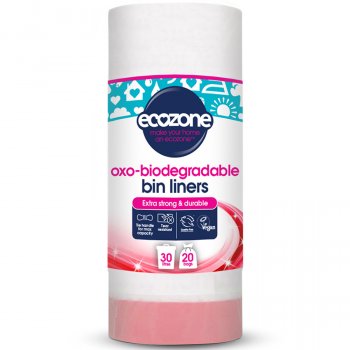 Ecozone Biodegradable Bin Liners - 30L - Roll of 20