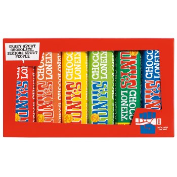Tony's Chocolonely Rainbow Tasting Set - 6 x 47g