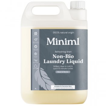 Miniml Non-Bio Laundry Liquid Refill - Refreshing Linen - 5L - 165 Washes