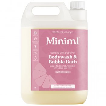 Miniml Bodywash & Bubblebath Refill - Uplifting Pink Grapefruit - 5L