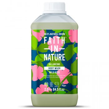 Faith in Nature Wild Rose Body Wash - 2.5L