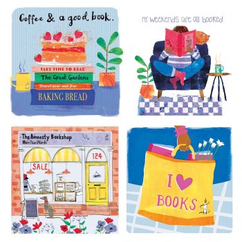 Amnesty International Cards - No Shelf Control - 4 Designs - Pack of 12