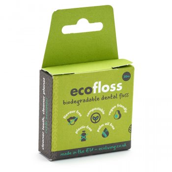 ecoLiving Eco Dental Floss with Dispenser - 50m