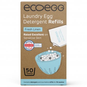 ecoegg Laundry Egg Refill - Fresh Linen - 50 Washes