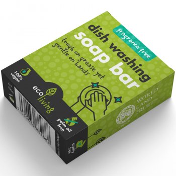 ecoLiving Dish Washing Soap Bar - Fragrance Free - 100g