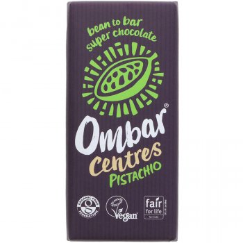 Ombar Chocolate Bar with Pistachio Centre - 70g