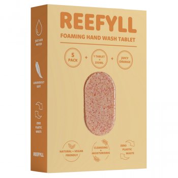 Reefyll Foaming Hand Wash Refill Tablet - Pack of 5 - Juicy Orange
