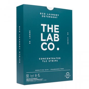 The Lab Co. Laundry Detergent Strips - Fragrance Free - 64 Sheets