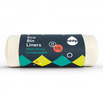 Seep Small Compostable Bin Liners - 10L -25 bags