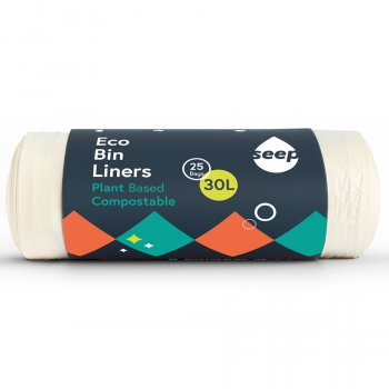 Seep Medium Compostable Bin Liners - 30L - 25 bags