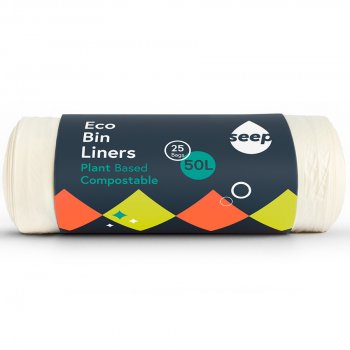 Seep Large Compostable Bin Liners - 50L - 25 bags