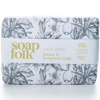 Soap Folk Lemon & Bergamot Soap Bar - 105g