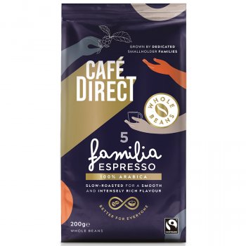 Caf�direct Fairtrade Familia Espresso Coffee Beans - 200g