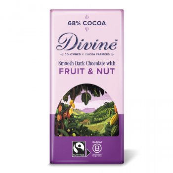 Divine 68% Dark Chocolate with Fruit & Nut - 90g