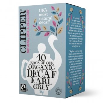 Clipper Fairtrade & Organic Decaf Earl Grey Tea - 40 Bags