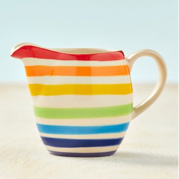 Hand Painted New Rainbow Milk Jug