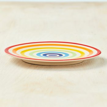 Hand Painted New Rainbow Side Plate