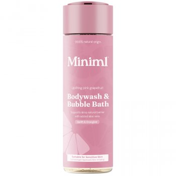 Miniml Body Wash & Bubblebath - Uplifting Pink Grapefruit - 400ml