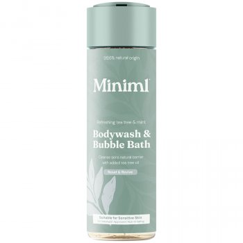 Miniml Bodywash & Bubblebath - Refreshing Tea Tree & Mint - 400ml