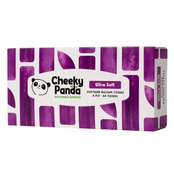 The Cheeky Panda Ultra Soft Luxury Bamboo Balsam Facial Tissues - Box of 64