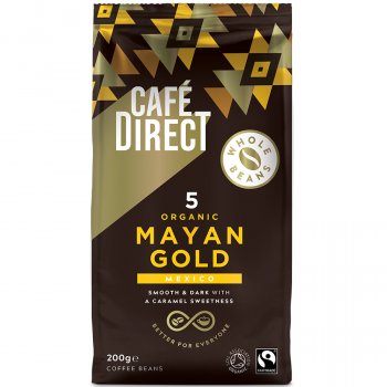 Caf�direct Fairtrade Organic Mayan Gold Coffee Beans - 200g