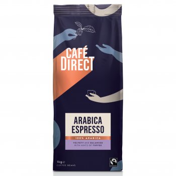 Caf�direct Fairtrade Arabica Espresso Coffee Beans - 1kg