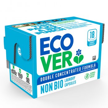 Ecover Non-Bio Laundry Capsules - Almond & Rescued Apricot - 18 Capsules