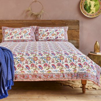Joshika Blockprint Duvet Cover Set - Double