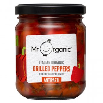 Mr Organic Grilled Peppers Antipasti - 190g