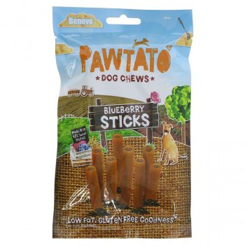 Benevo Pawtato Blueberry Dog Chews - 8 Chews