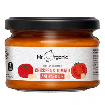 Mr Organic Chickpea & Tomato Antipasti Dip - 230g